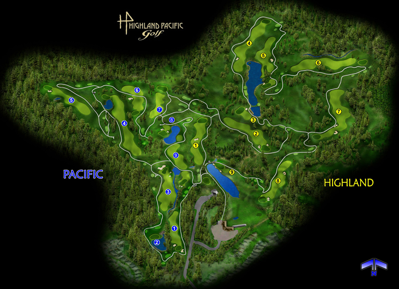 Course Layout Highland Pacific Golf